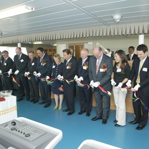 Delivery ceremony of M/T Atrotos at the Hyundai MIPO Dockyard on May 8, 2007, in the presence of Mr. Vangelis Marinakis.