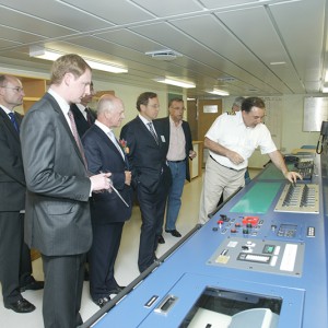 Delivery ceremony of M/T Atrotos at the Hyundai MIPO Dockyard on May 8, 2007.