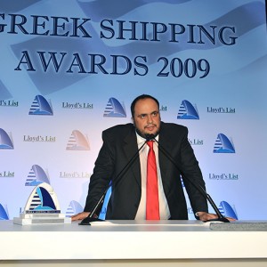 Mr. Vangelis Marinakis, as President & CEO of Capital Maritime & Trading Corp. received the 'Tanker Company of the Year 2009' award on behalf of Capital Ship Management Corp. at the annual Lloyd’s List Greek Shipping Awards that took place in Athens on December 4, 2009.