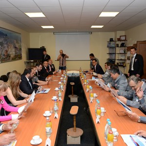 Delivery ceremony of M/V ‘Akadimos’ at Daewoo-Mangalia Heavy Industries S.A., Romania on June 5, 2015, in the presence of Mr. Vagelis Marinakis. The vessel is under time charter to CMA CGM. For the duration of its charter the vessel has been renamed to ‘CMA CGM Amazon’.