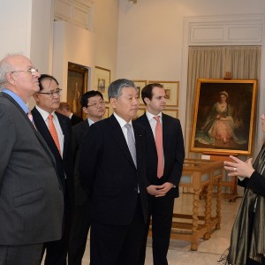 A private guided tour of the Benaki Museum in Athens, prior to the contract signing ceremony with DSME for two 300,000 DWT VLCCs, on February 2014.