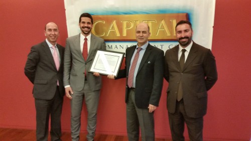 Capital Ship Management Corp. 荣获马绍尔群岛共和国奖状