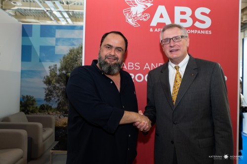 Evangelos Marinakis, Chairman, Capital Maritime & Trading with Chris Wiernicki, Chairman, ABS